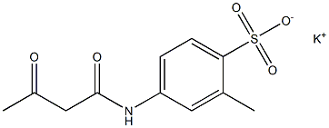 4-(Acetoacetylamino)-2-methylbenzenesulfonic acid potassium salt 구조식 이미지