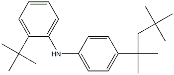 N-[2-(tert-Butyl)phenyl]-4-(1,1,3,3-tetramethylbutyl)benzenamine Structure