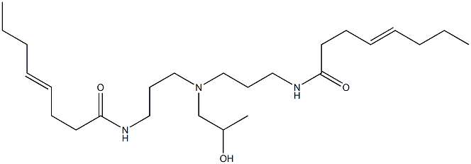 N,N'-[2-Hydroxypropyliminobis(3,1-propanediyl)]bis(4-octenamide) 구조식 이미지