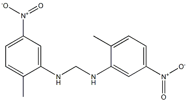 N,N'-Bis(2-methyl-5-nitrophenyl)methanediamine 구조식 이미지