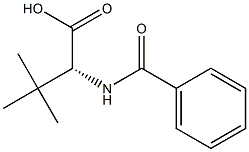 [R,(-)]-2-Benzoylamino-3,3-dimethylbutyric acid 구조식 이미지