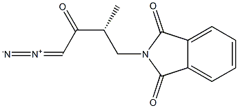 (-)-N-[(R)-4-Diazo-2-methyl-3-oxobutyl]phthalimide Structure