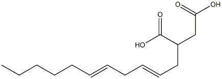 (2,5-Undecadienyl)succinic acid Structure