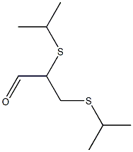 2,3-Di(isopropylthio)propionaldehyde 구조식 이미지