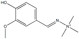 1,1,1-Trimethyl-2-vanillylidenehydrazinium Structure