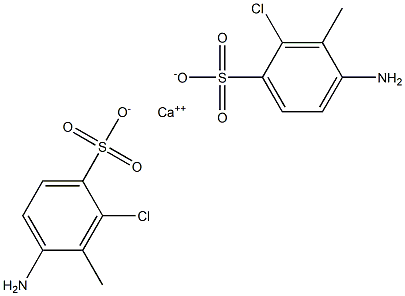 Bis(4-amino-2-chloro-3-methylbenzenesulfonic acid)calcium salt Structure