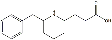 4-[(1-Benzylbutyl)amino]butanoic acid 구조식 이미지