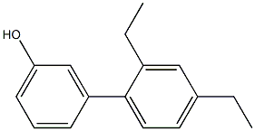 3-(2,4-Diethylphenyl)phenol Structure