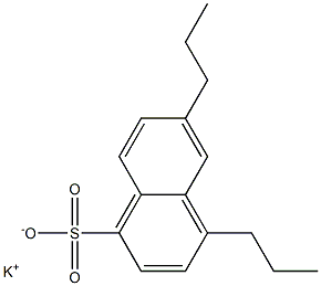4,6-Dipropyl-1-naphthalenesulfonic acid potassium salt Structure