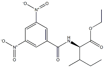 (2R)-2-[(3,5-Dinitrobenzoyl)amino]-3-methylpentanoic acid ethyl ester 구조식 이미지