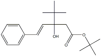 3-tert-Butyl-3-hydroxy-5-phenyl-4-pentenoic acid tert-butyl ester Structure