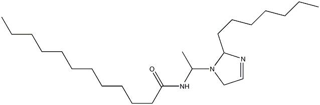 1-(1-Lauroylaminoethyl)-2-heptyl-3-imidazoline 구조식 이미지