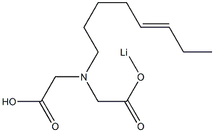 N-[[(Lithiooxy)carbonyl]methyl]-N-(5-octenyl)glycine Structure