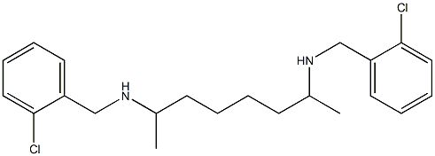 N-(2-Chlorobenzyl)-7-[(2-chlorobenzyl)amino]-2-octanamine 구조식 이미지