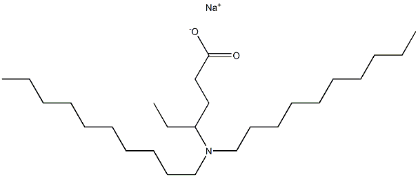 4-(Didecylamino)hexanoic acid sodium salt 구조식 이미지