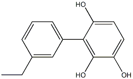 3-(3-Ethylphenyl)benzene-1,2,4-triol 구조식 이미지