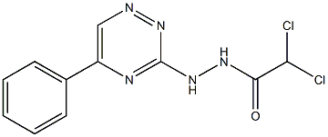 N'-(5-Phenyl-1,2,4-triazin-3-yl)dichloroacetohydrazide Structure