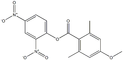 4-Methoxy-2,6-dimethylbenzoic acid 2,4-dinitrophenyl ester 구조식 이미지