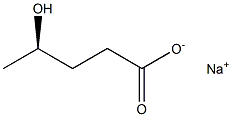 [R,(-)]-4-Hydroxyvaleric acid sodium salt 구조식 이미지