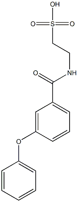 N-(3-Phenoxybenzoyl)taurine Structure