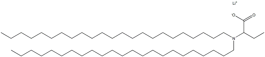 2-(Ditricosylamino)butyric acid lithium salt Structure