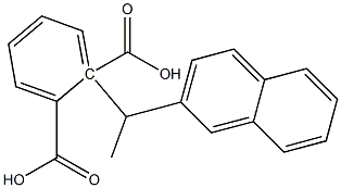 (-)-Phthalic acid hydrogen 1-[(R)-1-(2-naphtyl)ethyl] ester Structure