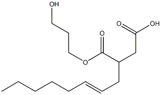 2-(2-Octenyl)succinic acid hydrogen 1-(3-hydroxypropyl) ester 구조식 이미지