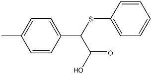 2-(4-Methylphenyl)-2-(phenylthio)acetic acid 구조식 이미지