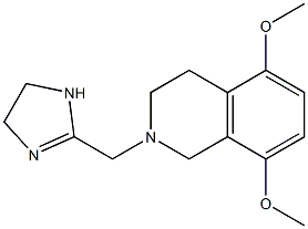 2-[[(1,2,3,4-Tetrahydro-5,8-dimethoxyisoquinolin)-2-yl]methyl]-4,5-dihydro-1H-imidazole 구조식 이미지