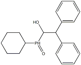 Cyclohexyl(1-hydroxy-2,2-diphenylethyl)phosphine oxide Structure