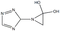 3-(2,2-Dihydroxy-1-aziridinyl)-3H-1,2,4-triazole 구조식 이미지