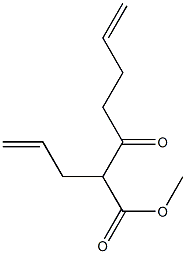 2-(2-Propenyl)-3-oxo-6-heptenoic acid methyl ester 구조식 이미지