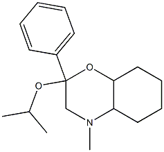 Octahydro-2-isopropyloxy-4-methyl-2-phenyl-2H-1,4-benzoxazine 구조식 이미지