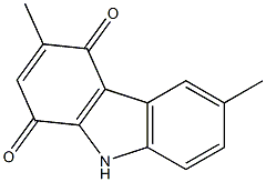 3,6-Dimethyl-9H-carbazole-1,4-dione Structure