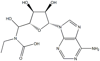 5'-(N-Ethyl-N-carboxyamino)adenosine 구조식 이미지