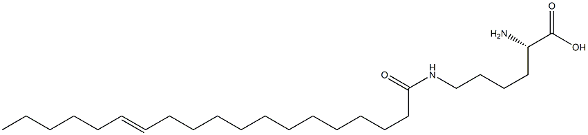 N6-(13-Nonadecenoyl)lysine 구조식 이미지