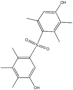 3,4'-Dihydroxy-2',3',4,5,6,6'-hexamethyl[sulfonylbisbenzene] Structure