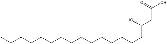 [S,(+)]-3-Hydroxystearic acid 구조식 이미지