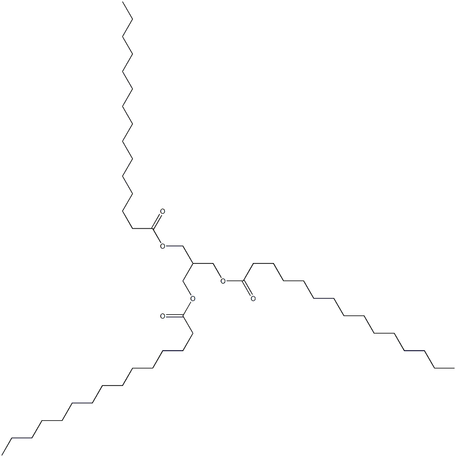 2-[(Pentadecanoyloxy)methyl]-1,3-propanediol dipentadecanoate 구조식 이미지