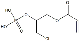 Phosphoric acid dihydrogen 1-chloromethyl-2-(acryloyloxy)ethyl ester Structure