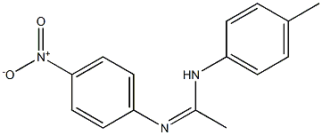 N1-(4-Methylphenyl)-N2-(4-nitrophenyl)acetamidine 구조식 이미지