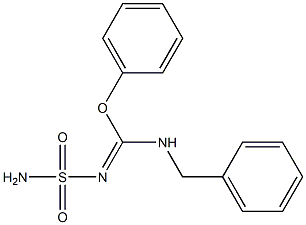 N-Sulfamoyl[phenoxy(benzylamino)methan]imine 구조식 이미지