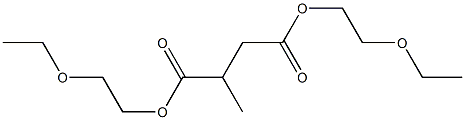 Methylsuccinic acid bis(2-ethoxyethyl) ester 구조식 이미지