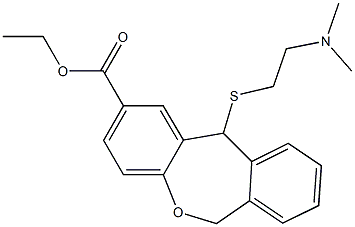 11-[[2-(Dimethylamino)ethyl]thio]-6,11-dihydrodibenz[b,e]oxepin-2-carboxylic acid ethyl ester Structure