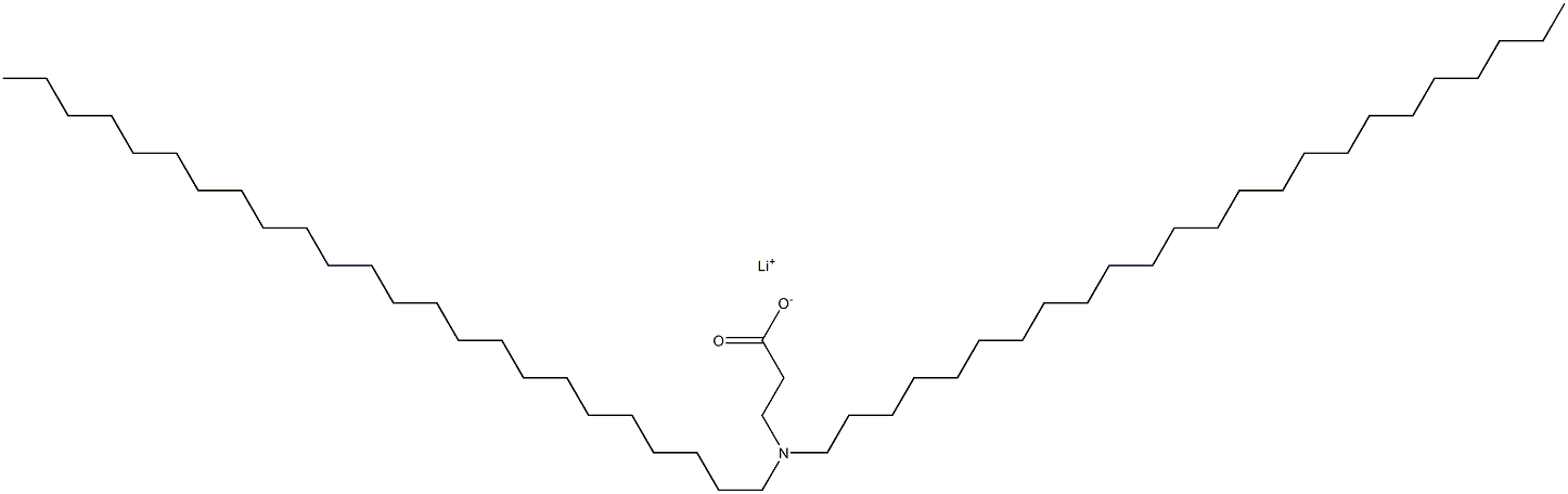 3-(Ditetracosylamino)propanoic acid lithium salt 구조식 이미지