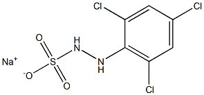 2-(2,4,6-Trichlorophenyl)hydrazinesulfonic acid sodium salt Structure