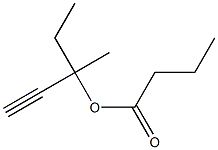 Butyric acid 3-methyl-1-pentyn-3-yl ester Structure