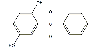 5-Methyl-2-(4-methylphenylsulfonyl)hydroquinone 구조식 이미지