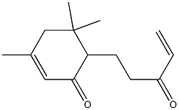 6-(3-Oxo-4-pentenyl)-3,5,5-trimethyl-2-cyclohexen-1-one Structure