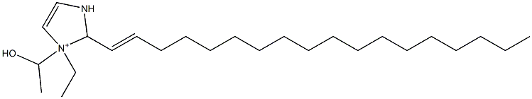 1-Ethyl-1-(1-hydroxyethyl)-2-(1-octadecenyl)-4-imidazoline-1-ium 구조식 이미지